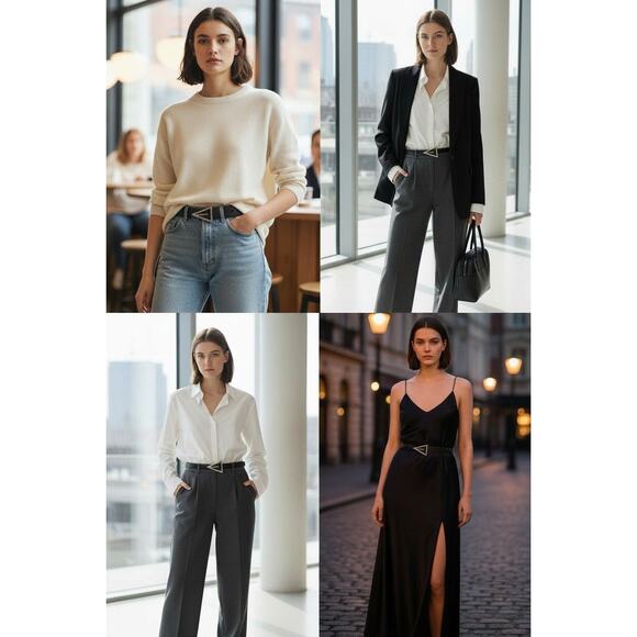 Bottega Veneta Rubber Triangle Belt 90cm/36in - Picture 2 of 5